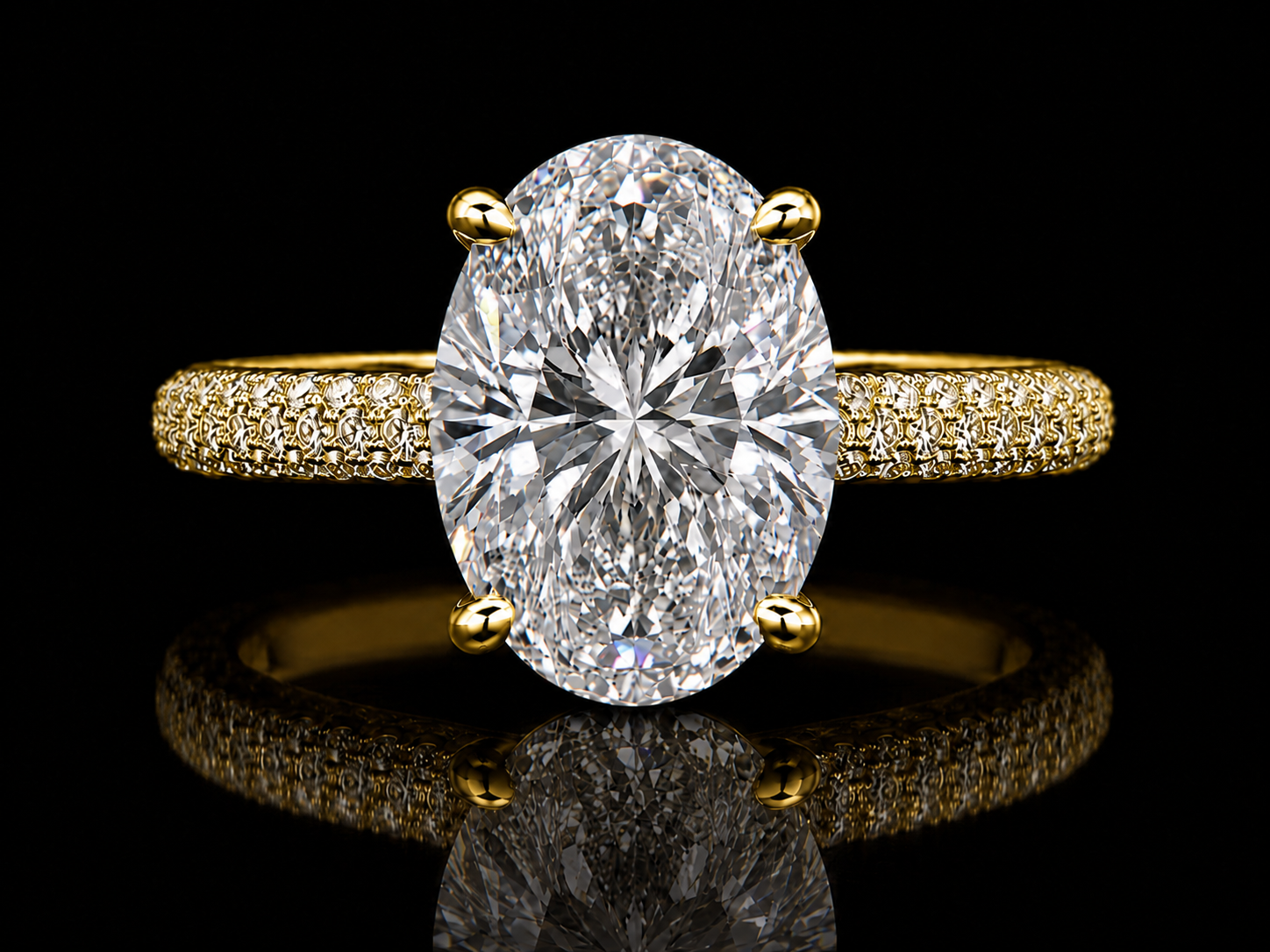 3.36ct Total Diamond Weight Round Brilliant Lab-Grown Diamond Engagement Ring – IGI Certified (Copy) Angelica Jewellers