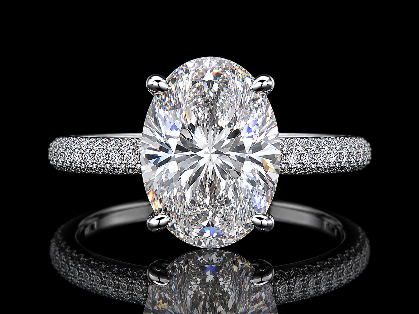 3.36ct Total Diamond Weight Round Brilliant Lab-Grown Diamond Engagement Ring – IGI Certified (Copy) Angelica Jewellers