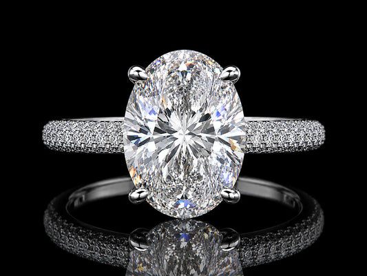 3.36ct Total Diamond Weight Round Brilliant Lab-Grown Diamond Engagement Ring – IGI Certified (Copy) Angelica Jewellers