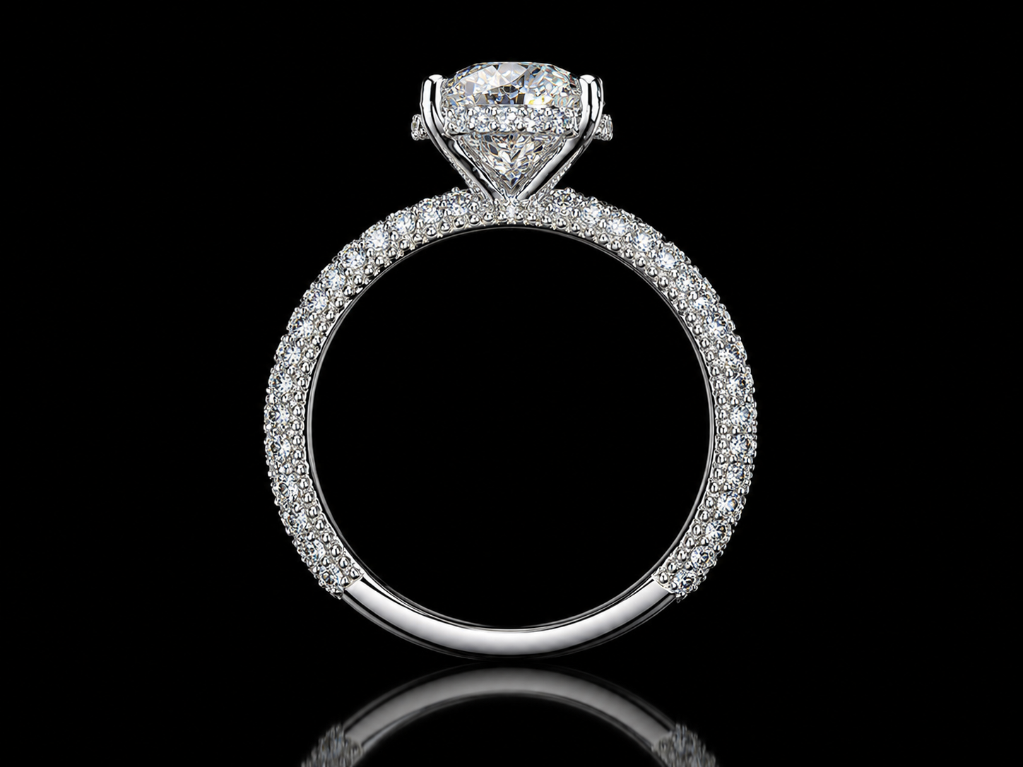 3.36ct Total Diamond Weight Round Brilliant Lab-Grown Diamond Engagement Ring – IGI Certified (Copy) Angelica Jewellers