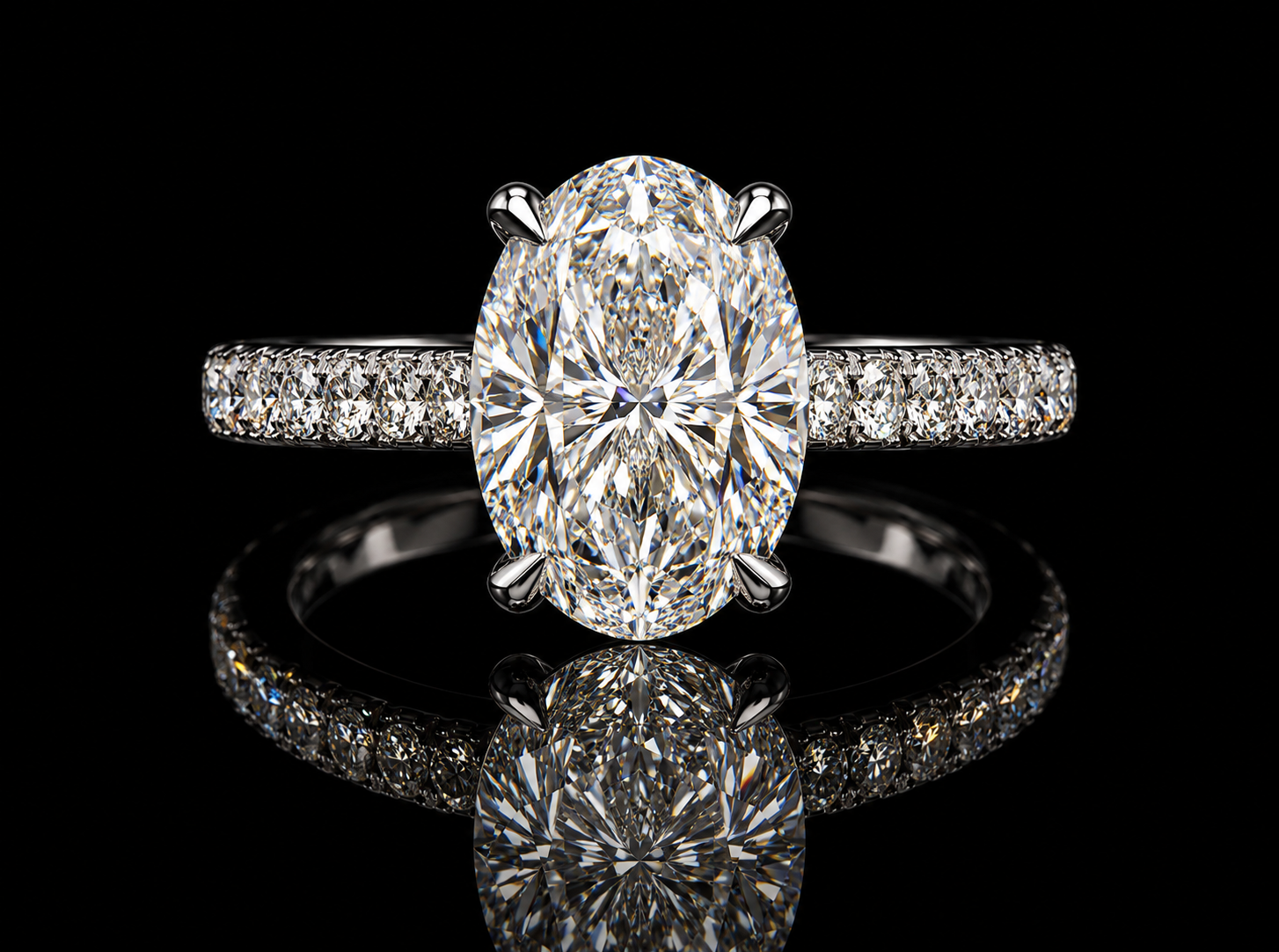 Trinity 3.76ct Total Diamond Weight Cushion-Cut Lab-Grown Diamond Engagement Ring Angelica Jewellers