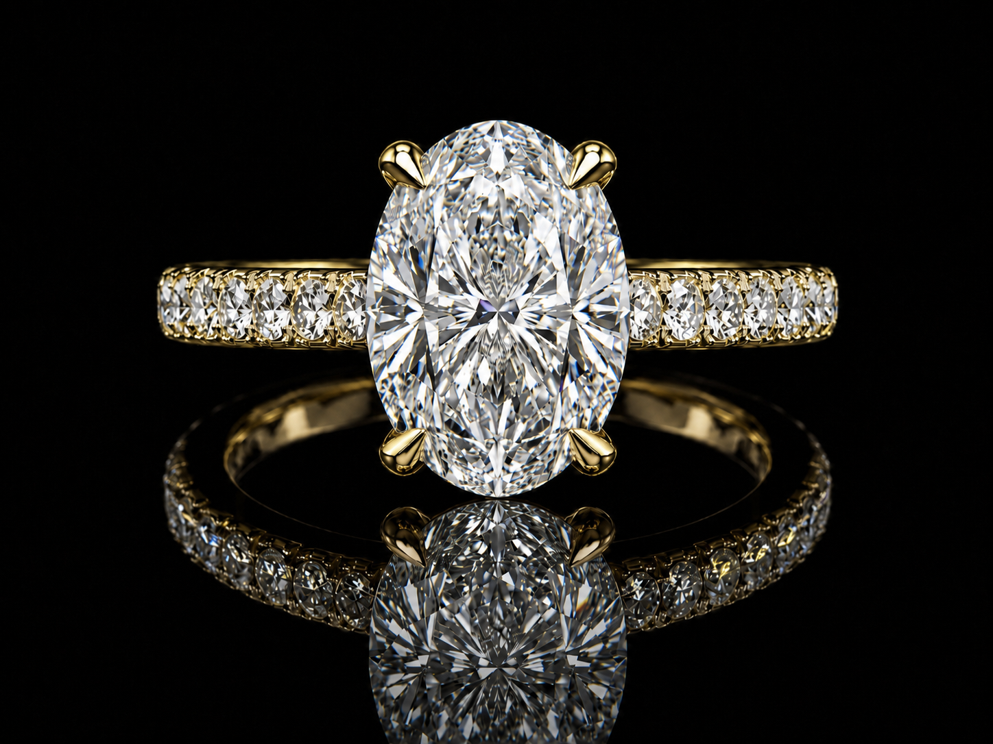 Trinity 3.76ct Total Diamond Weight Cushion-Cut Lab-Grown Diamond Engagement Ring Angelica Jewellers