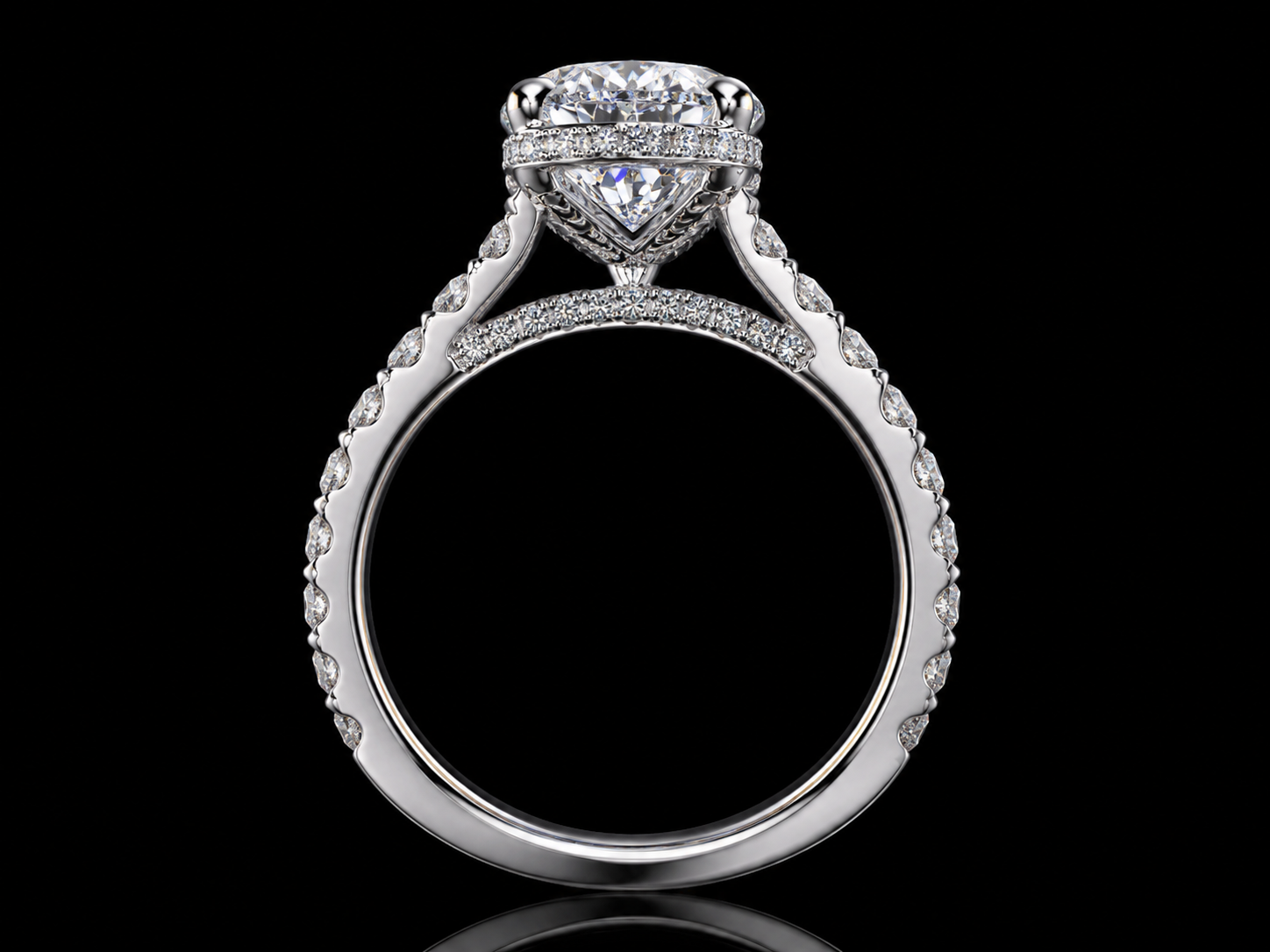 Trinity 3.76ct Total Diamond Weight Cushion-Cut Lab-Grown Diamond Engagement Ring Angelica Jewellers