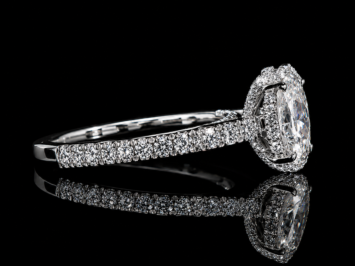 Trinity 3.76ct Total Diamond Weight Cushion-Cut Lab-Grown Diamond Engagement Ring Angelica Jewellers