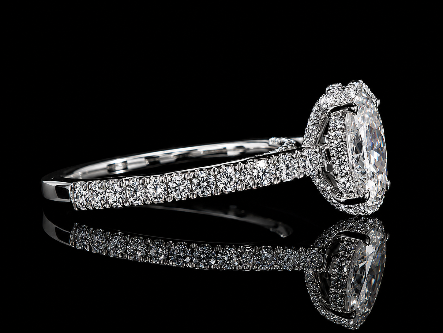 Trinity 3.76ct Total Diamond Weight Cushion-Cut Lab-Grown Diamond Engagement Ring Angelica Jewellers