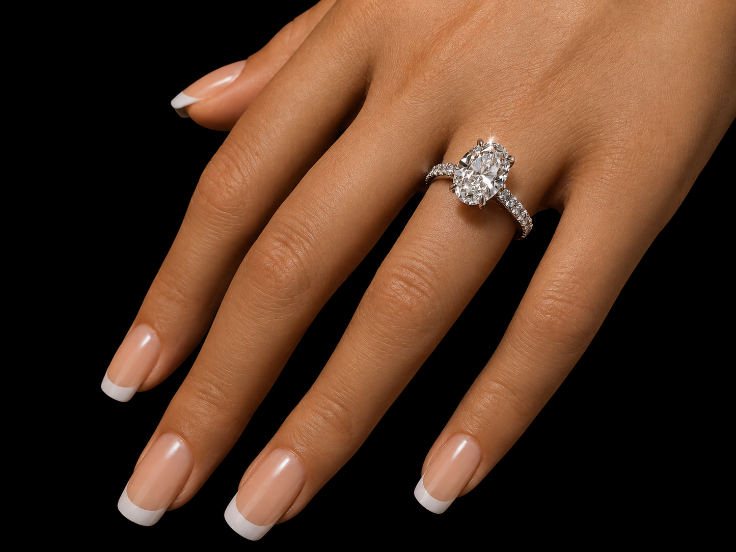 Trinity 3.76ct Total Diamond Weight Cushion-Cut Lab-Grown Diamond Engagement Ring Angelica Jewellers