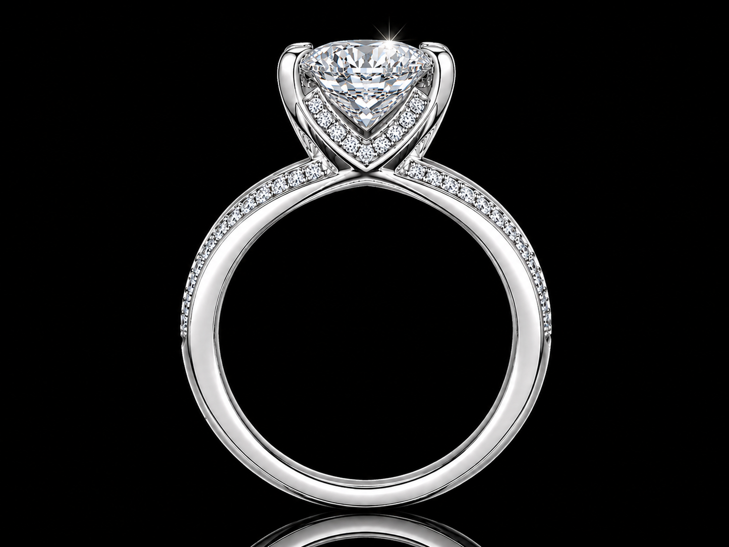 14K Gold 4.02 CT Marquise Lab-Grown Diamond Split-Shank Engagement Ring – IGI Certified