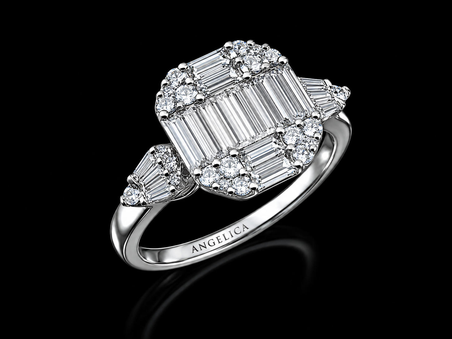 14K White Gold 2.00 CT Oval Lab-Grown Diamond Solitaire Engagement Ring (Copy) Angelica Jewellers
