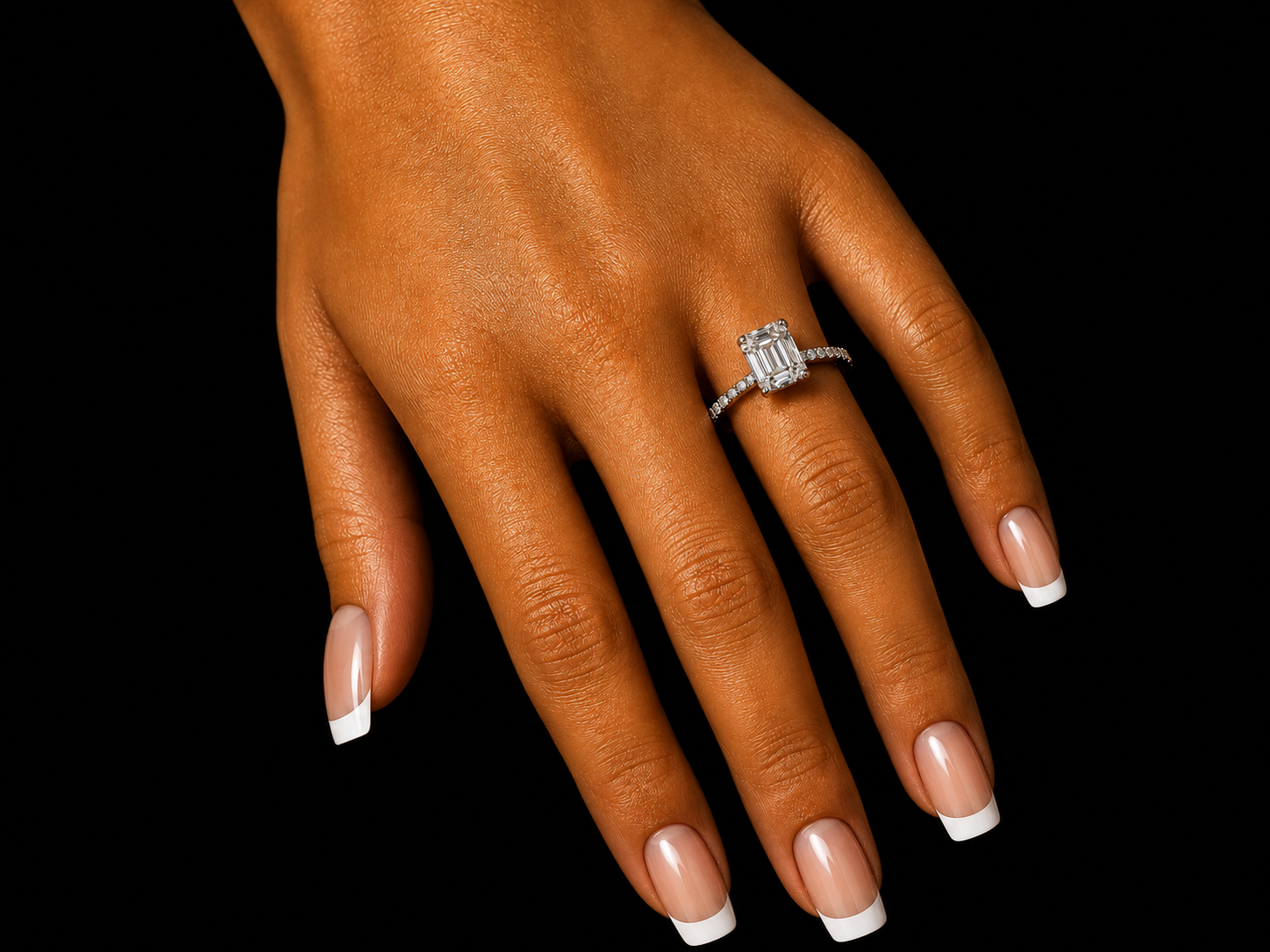 18K WHITE GOLD NATURAL DIAMOND TRILOGY ENGAGEMENT RING – 1.02 CT (Copy) Angelica Jewellers