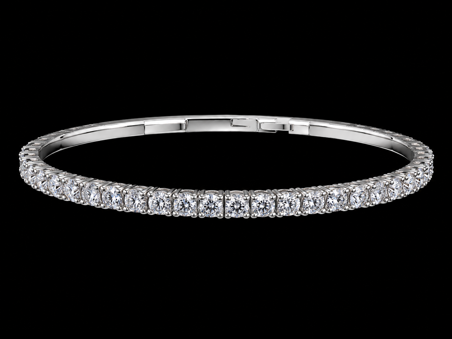 14K Yellow Gold Flexible Diamond Bangle Bracelet – 2.79 CTW VVS F+ (Copy) Angelica Jewellers