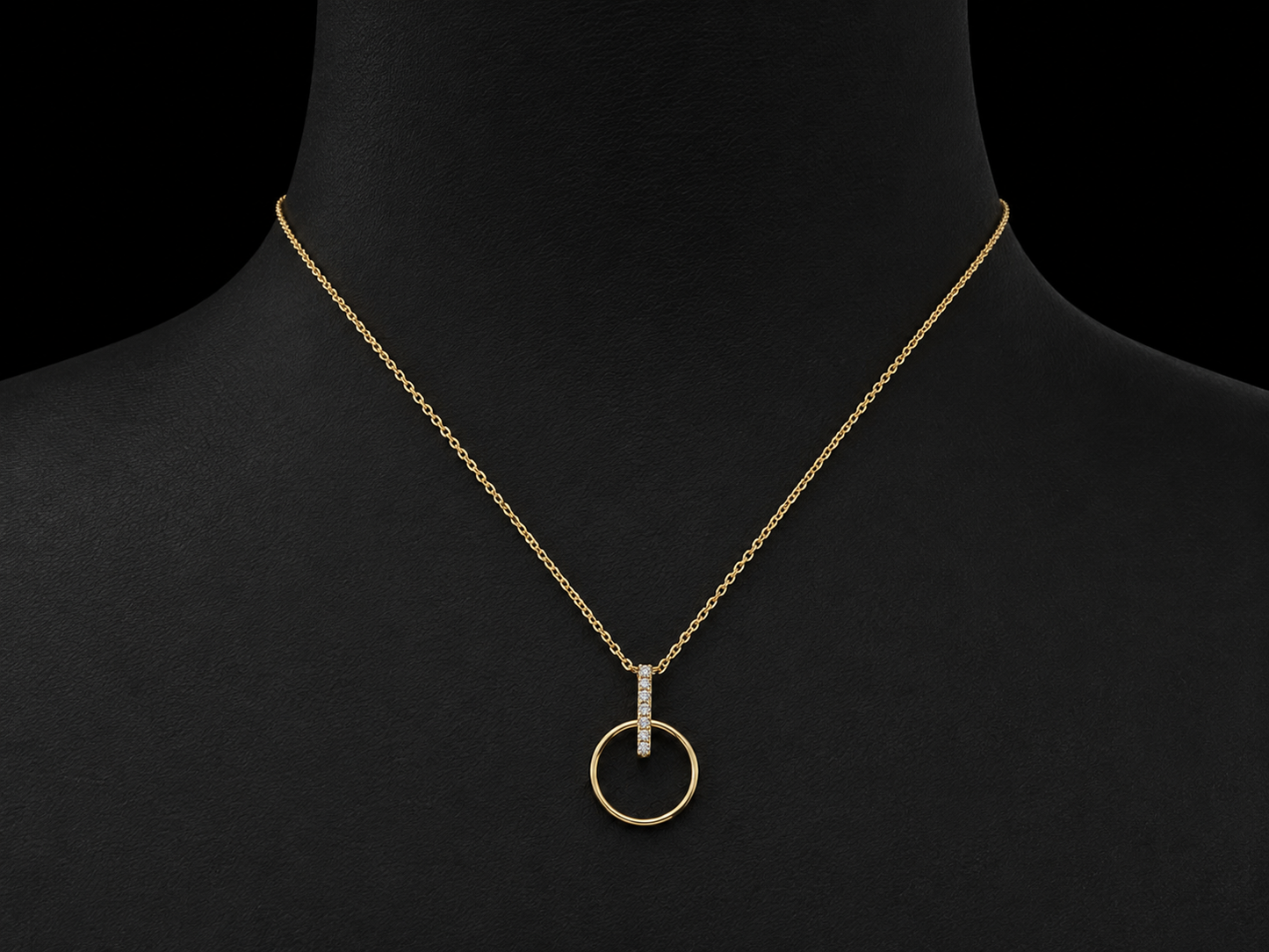 18K Yellow Gold Natural Diamond Clover Necklace – 0.06 CT (Copy) Angelica Jewellers