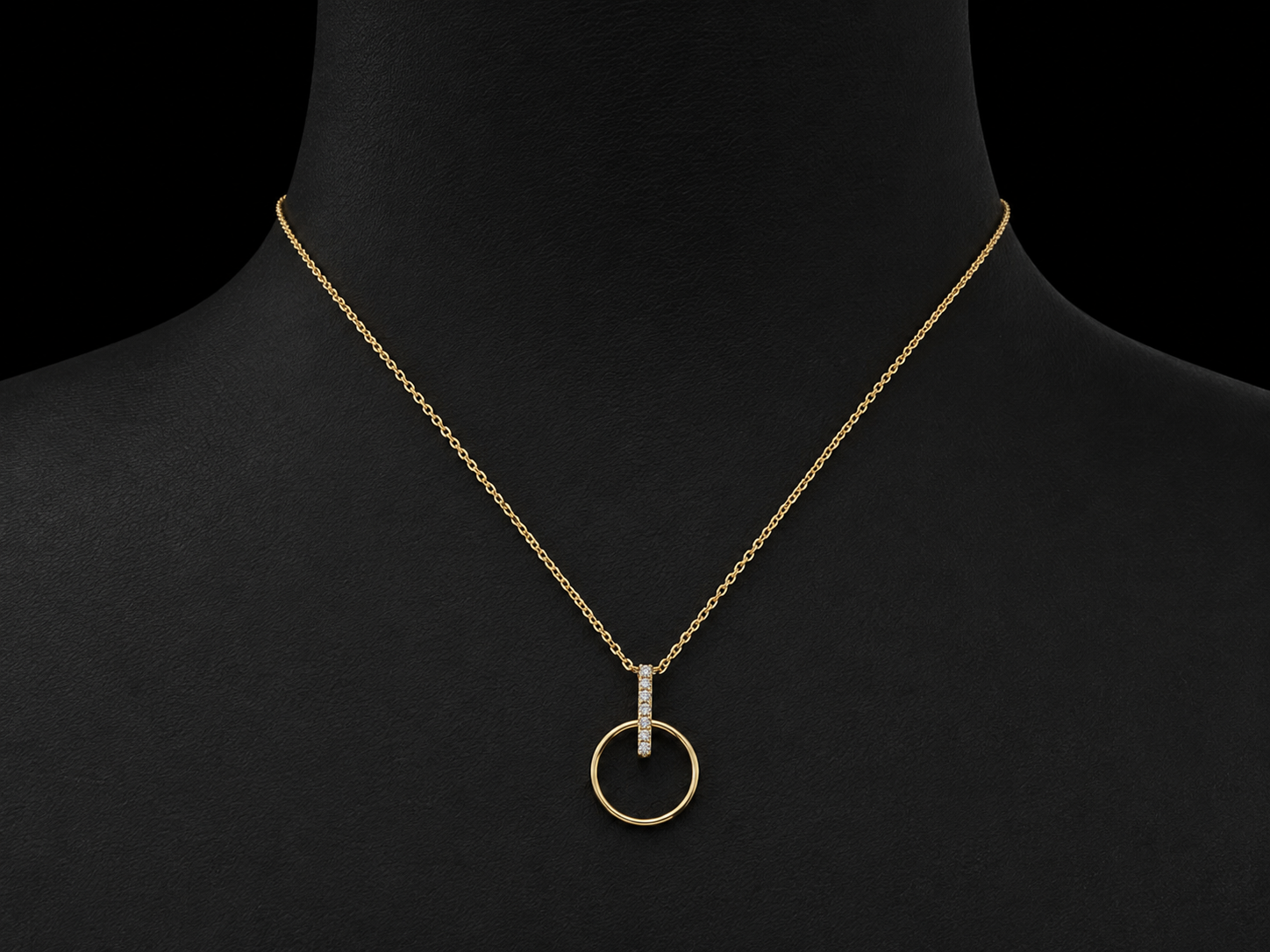 18K Yellow Gold Natural Diamond Clover Necklace – 0.06 CT (Copy) Angelica Jewellers