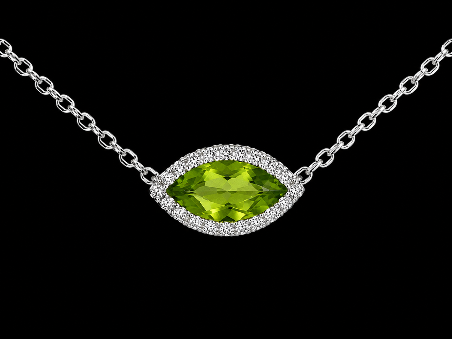 14K White Gold Open Heart Diamond Necklace | 0.76 CTW VVS D–F Natural Diamonds (Copy) Angelica Jewellers
