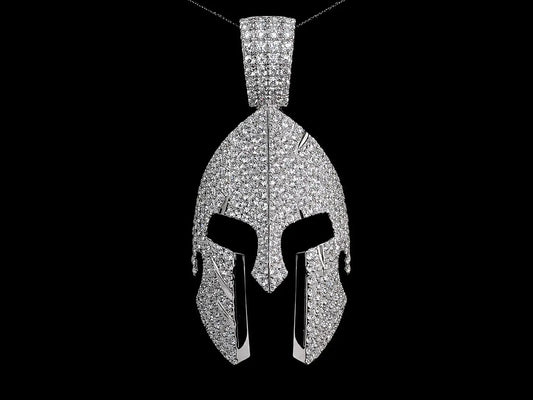 14K WHITE GOLD 5ct DIAMOND SPARTAN PENDANT Angelica Jewellers