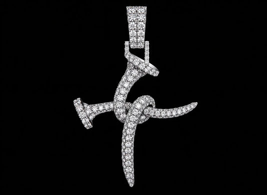 10K White Gold Signature Diamond Cross Pendant – 3.20 CT VVS F+ Angelica Jewellers