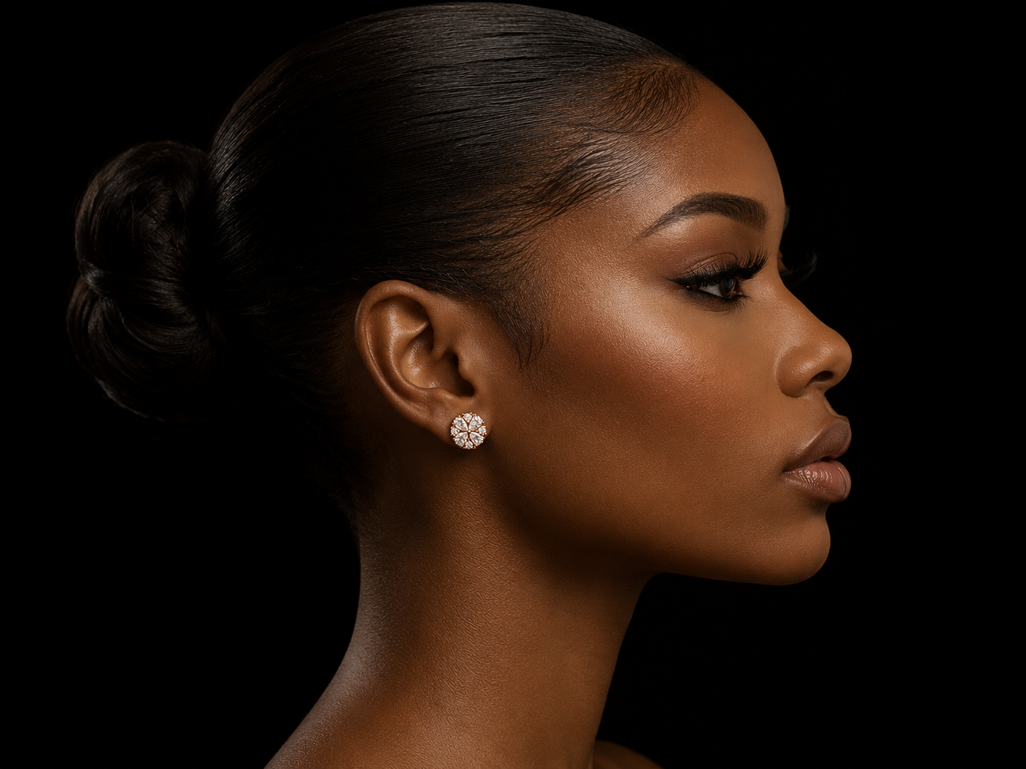 14K Rose Gold Pear Shape &amp; Round Diamond Earrings – 1.65 CT VVS F+ (Copy) Angelica Jewellers X Waves