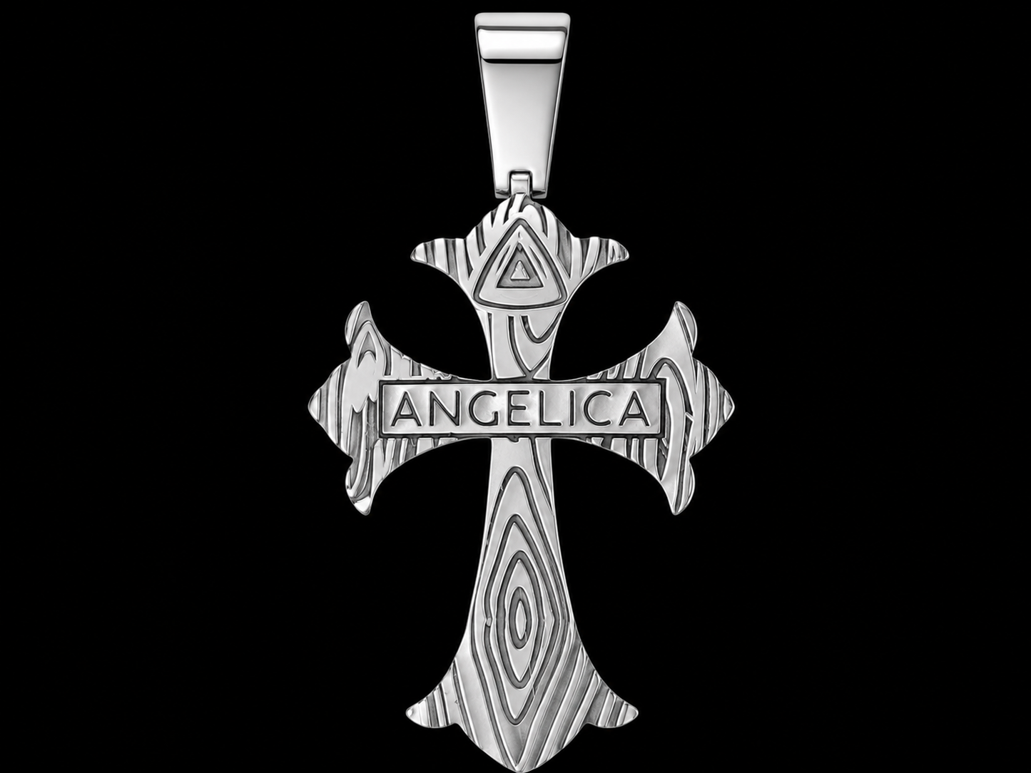 10K White Gold Diamond Cross Pendant – 3.45 CTW Signature Collection Angelica Jewellers