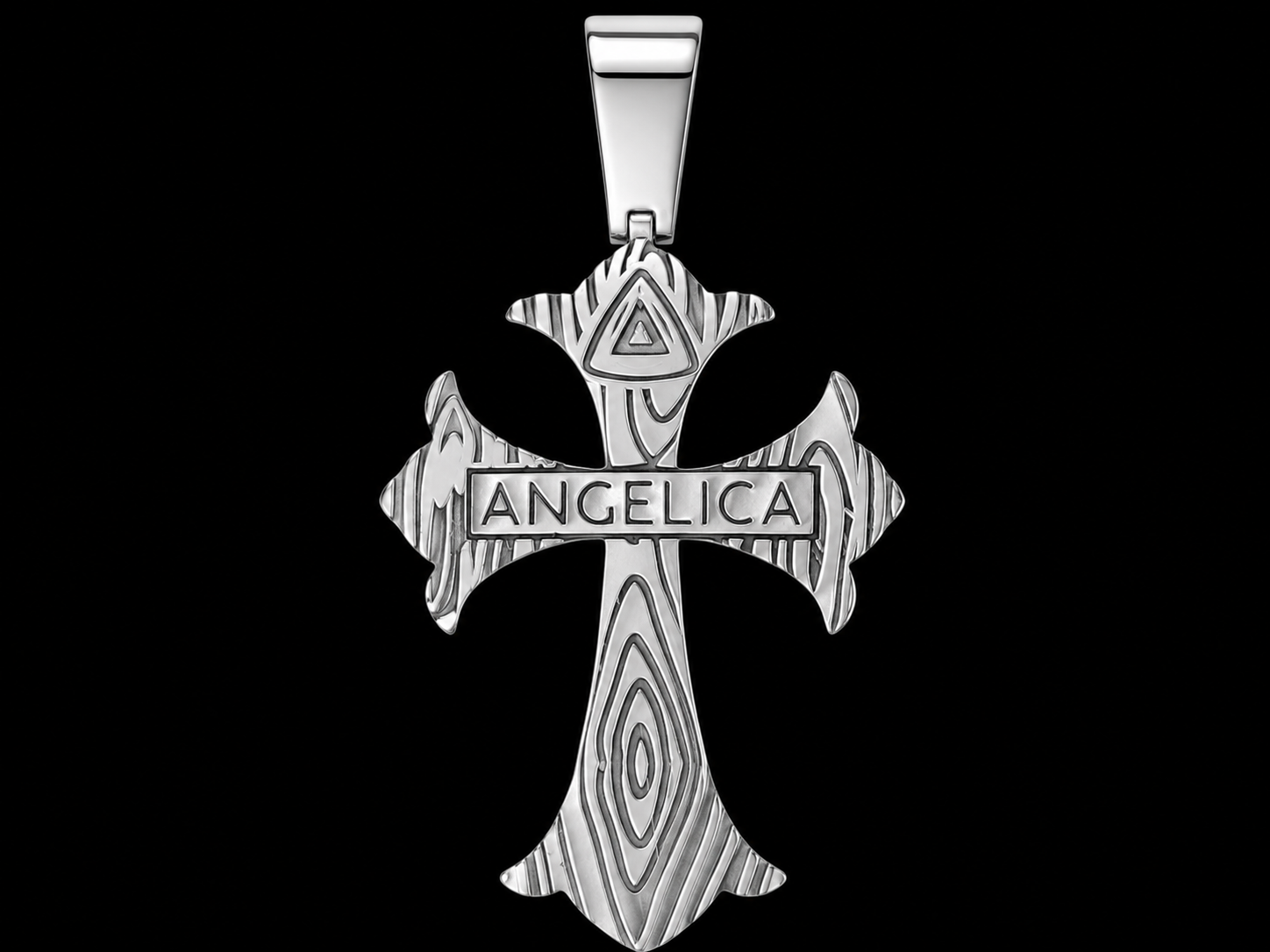 10K White Gold Diamond Cross Pendant – 3.45 CTW Signature Collection Angelica Jewellers