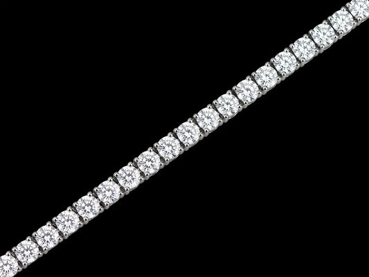 14K White Gold 18.48 CTW  Diamond Tennis Bracelet – 8.5 Inches Angelica Jewellers