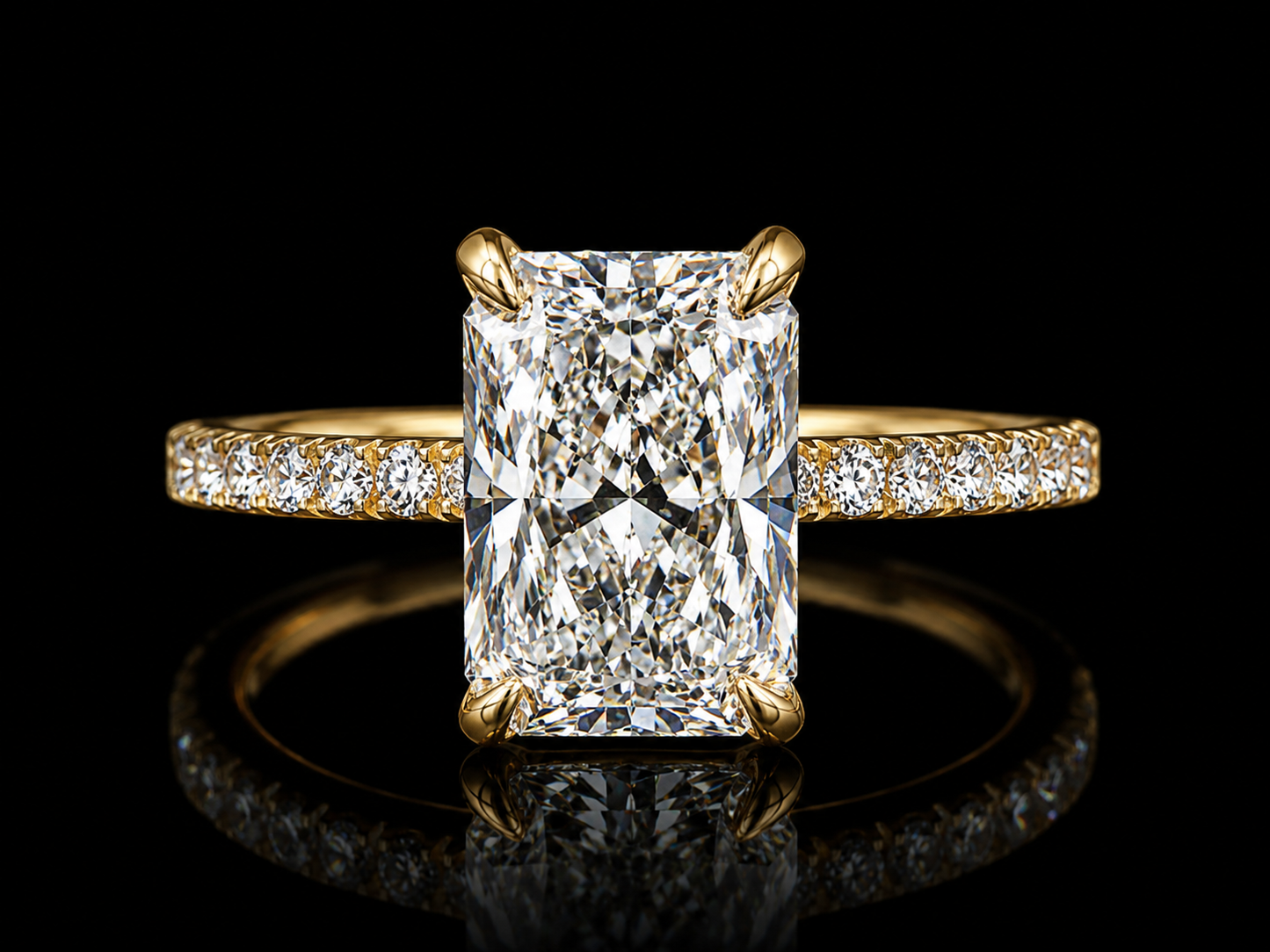 14K White Gold Oval Solitaire Engagement Ring | 4.04 CT E VS1 IGI Certified Lab Grown Diamond | Hidden Diamond Petal Halo (Copy) Angelica Jewellers