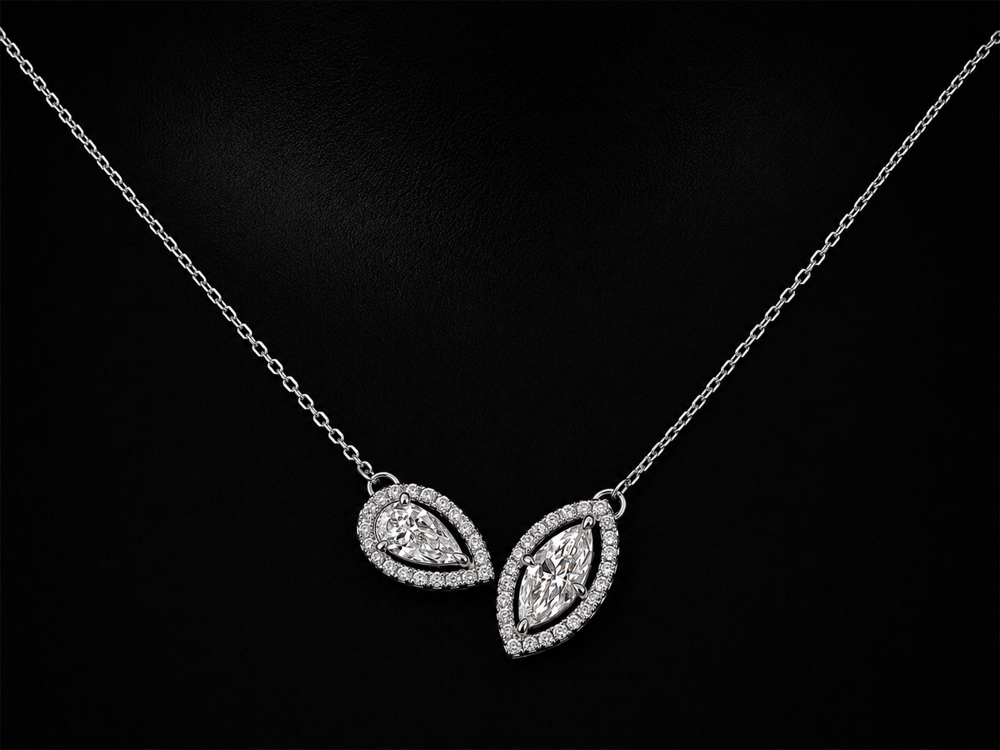 14K Yellow Gold Toi et Moi Diamond Necklace – 1.07 CTW Lab Grown Diamonds (Copy) Angelica Jewellers
