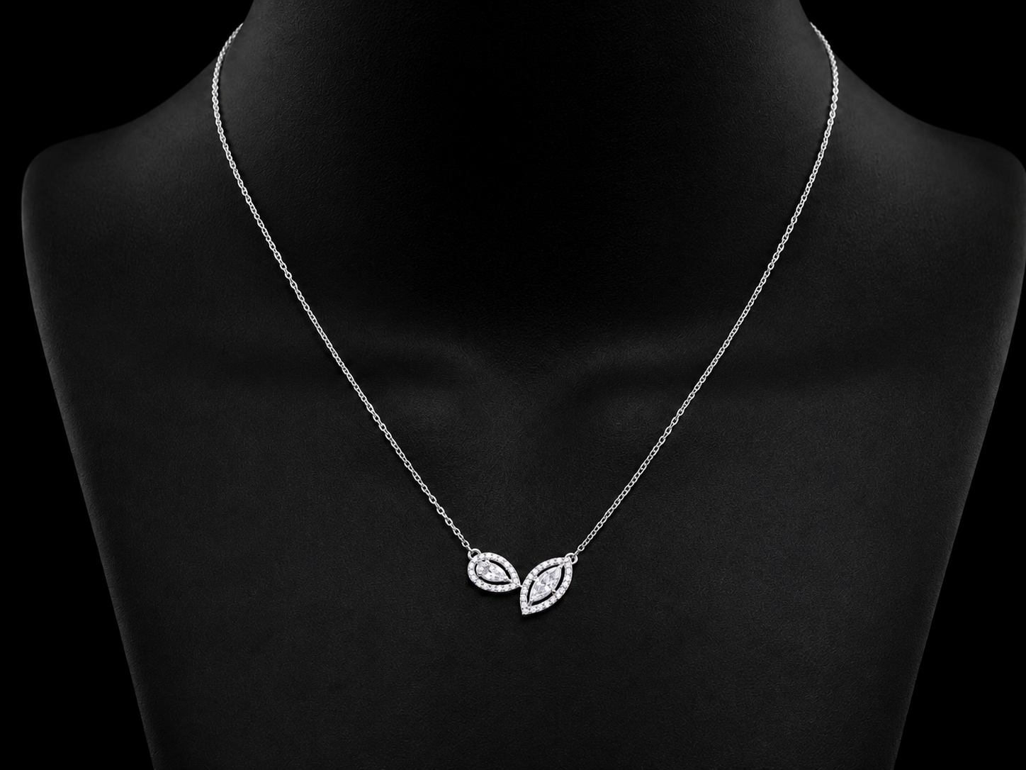14K Yellow Gold Toi et Moi Diamond Necklace – 1.07 CTW Lab Grown Diamonds (Copy) Angelica Jewellers