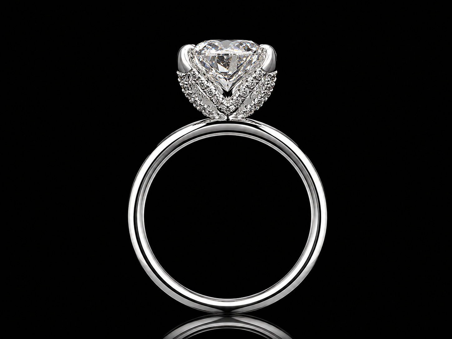 14K Yellow Gold Radiant Lab-Grown Diamond Engagement Ring – 3.05 CT E VVS2 IGI Certified | Hidden Diamond Halo (Copy) Angelica Jewellers