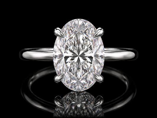 14K Yellow Gold Radiant Lab-Grown Diamond Engagement Ring – 3.05 CT E VVS2 IGI Certified | Hidden Diamond Halo (Copy) Angelica Jewellers