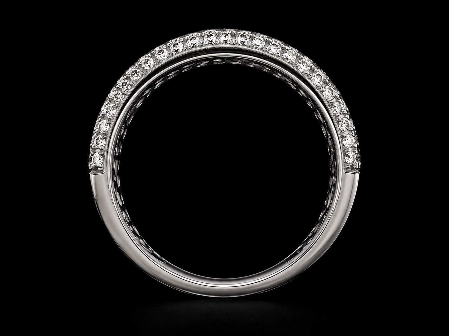 18K White Gold Chocolate Diamond & Orange Sapphire Infinity Ring – 1.35 CT (Copy) Angelica Jewellers