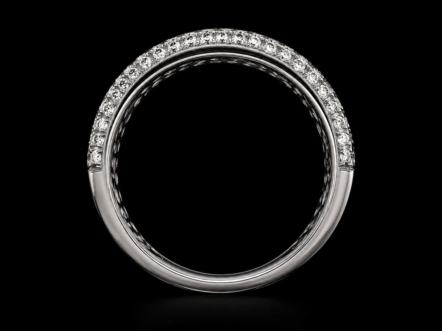 18K White Gold Chocolate Diamond & Orange Sapphire Infinity Ring – 1.35 CT (Copy) Angelica Jewellers