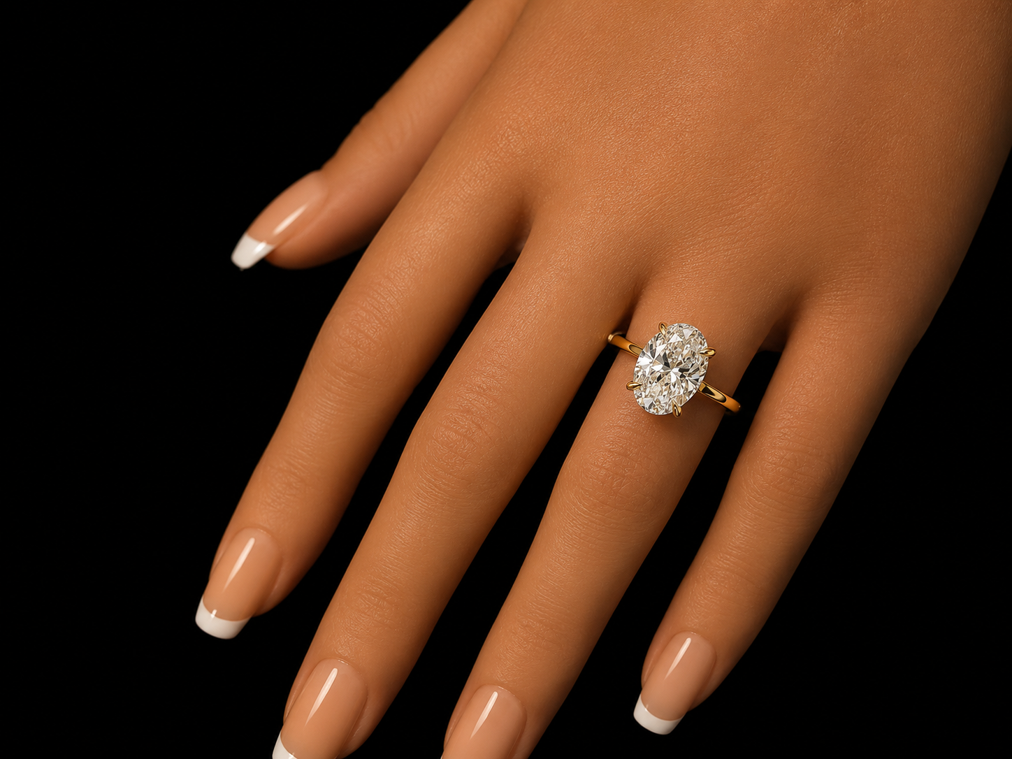 14K Yellow Gold Radiant Cut Lab-Grown Diamond Engagement Ring – 3.70 CT E VS1 IGI Certified | Hidden Halo | Eagle Claw Setting (Copy) Angelica Jewellers