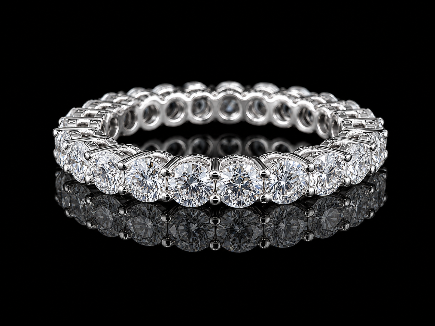 14K Yellow Gold Classic Eternity Band | 2.00 CTW VVS F+ Excellent Cut Lab-Grown Diamond Ring | 2.8 mm Angelica Jewellers