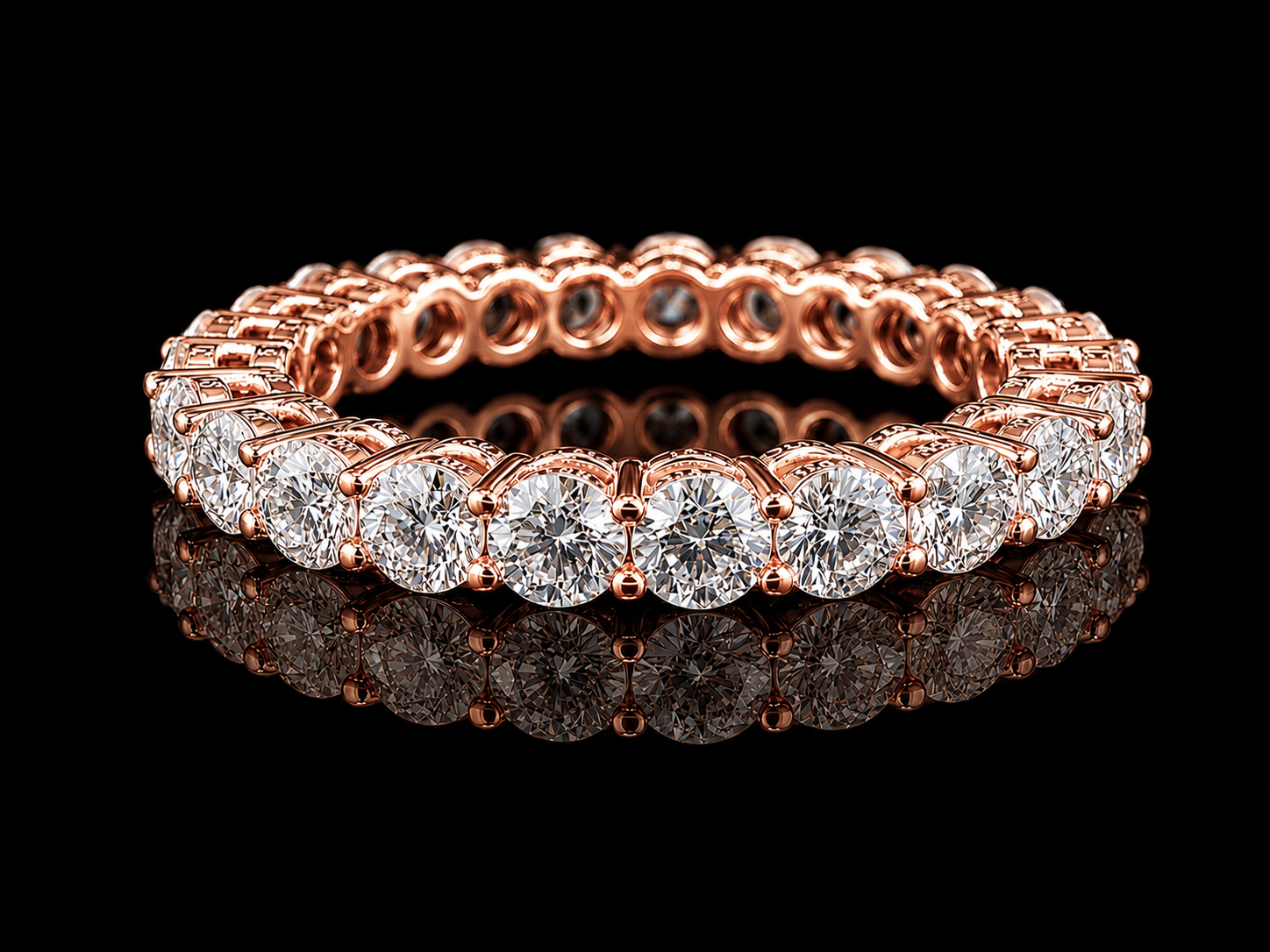 14K Yellow Gold Classic Eternity Band | 2.00 CTW Lab-Grown Diamond Ring | 2.8 mm Angelica Jewellers