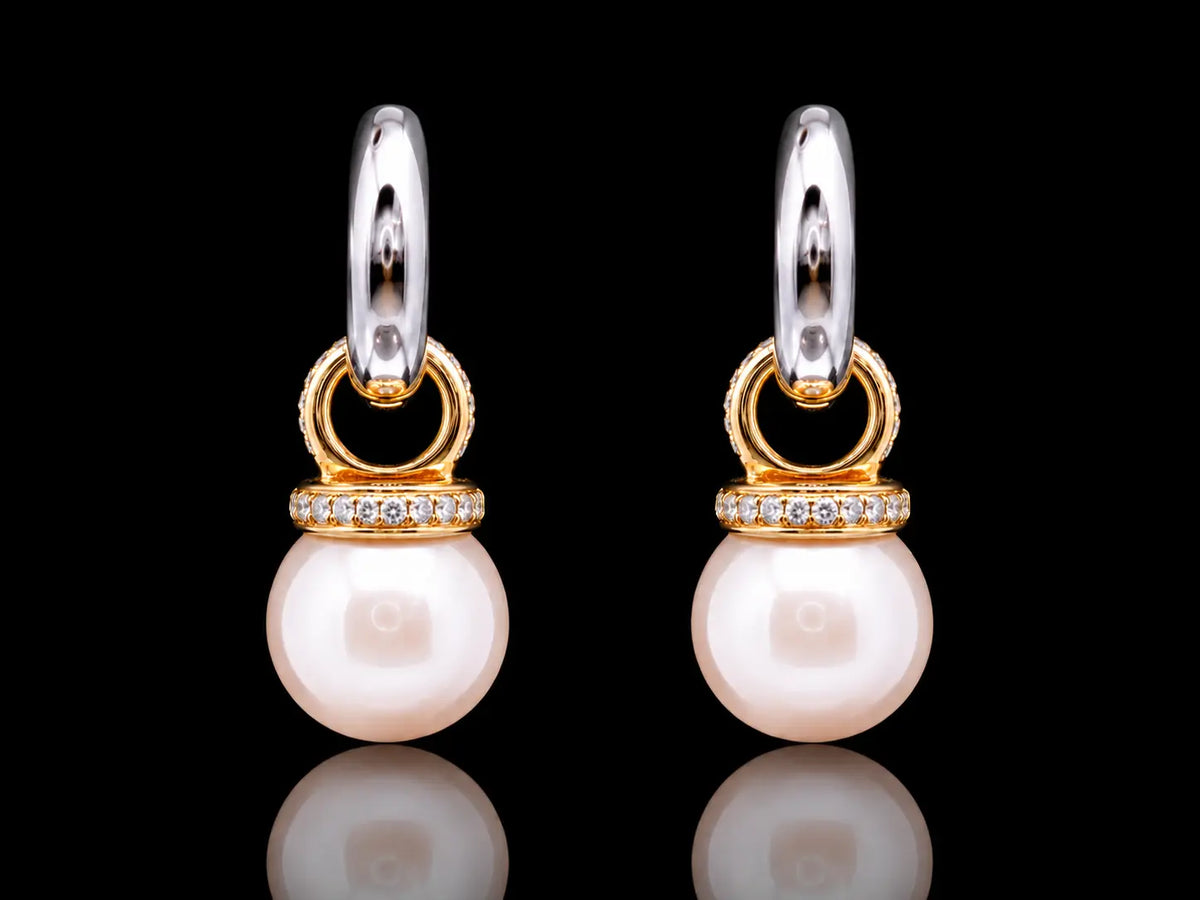 14K White Gold Marquise Diamond Hoop Earrings – 1.66 CT Natural Diamonds | 26.5 mm (Copy) superbell