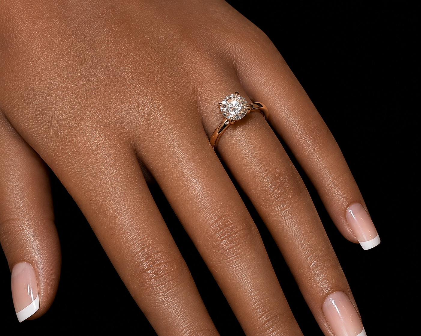 14K Rose Gold Lab Diamond Round Brilliant Solitaire Engagement Ring – 1.50 ct – IGI Certified Angelica Jewellers