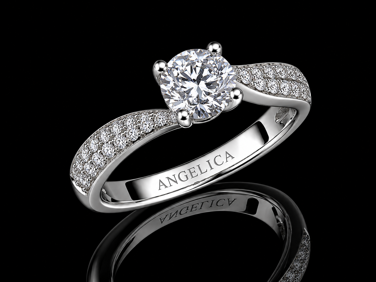 18K White Gold Vintage Trilogy Diamond Ring – 0.85 CT VS F-G Natural Diamonds (Copy) Angelica Jewellers