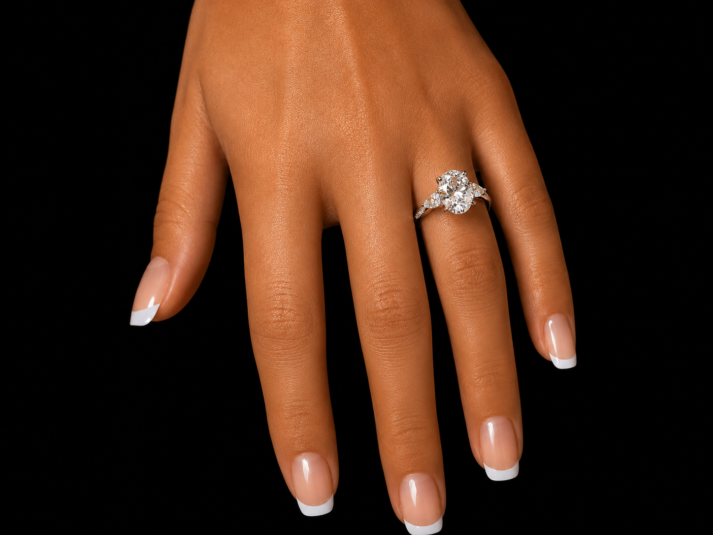 14K White Gold Trinity Lab-Grown Diamond Engagement Ring – 3.04 CTW | IGI Certified  Celebrate Angelica Jewellers