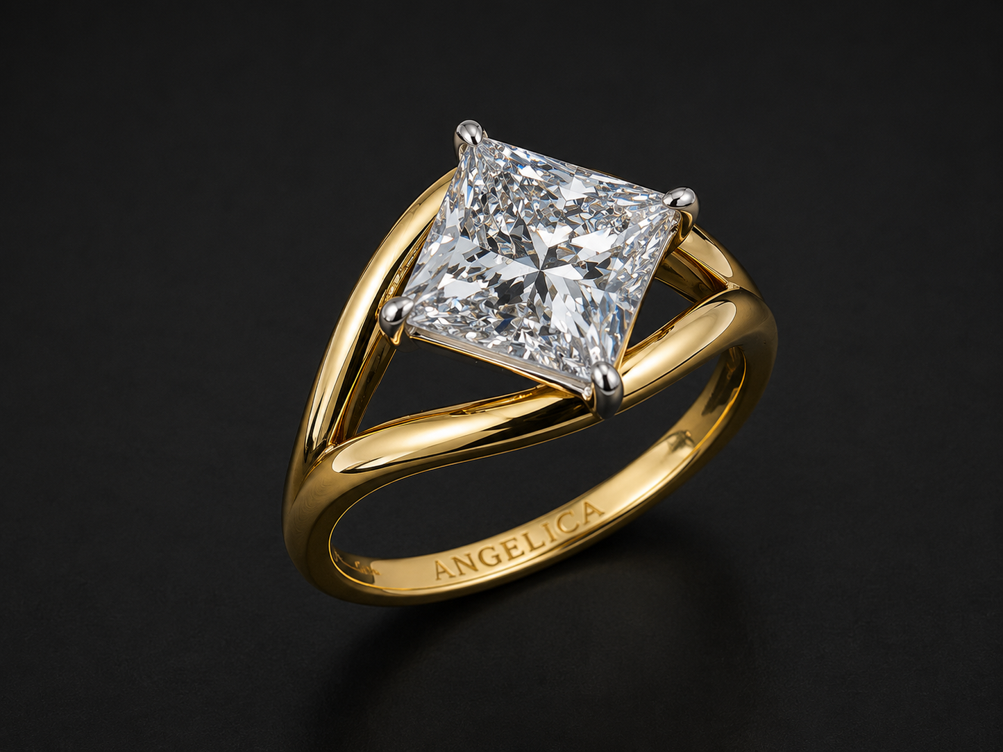 14K Yellow Gold Marquise Lab Diamond Engagement Ring – 2.99 CTW (Copy) Angelica Jewellers