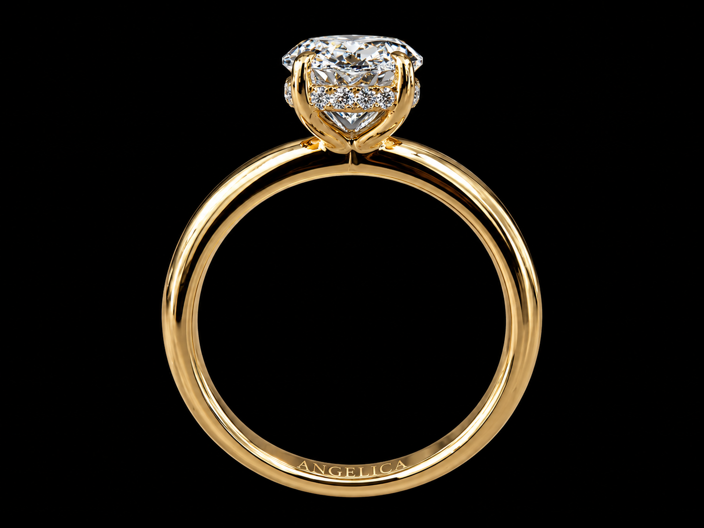 14K Yellow Gold Marquise Lab Diamond Engagement Ring – 2.99 CTW (Copy) Angelica Jewellers