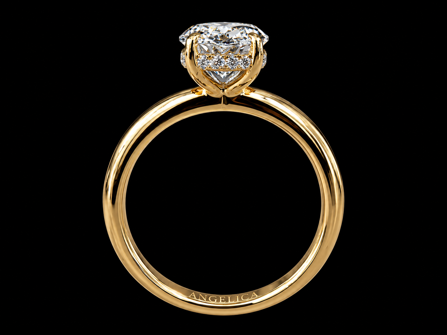14K Yellow Gold Marquise Lab Diamond Engagement Ring – 2.99 CTW (Copy) Angelica Jewellers