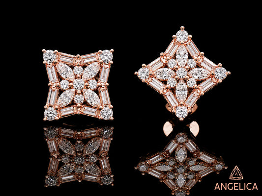 14K YELLOW GOLD MARQUISE, ROUND AND BAGUETTE  VVS F+ DIAMOND Angelica Jewellers