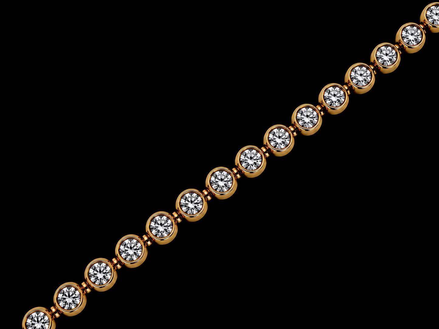 14K Yellow Gold Natural Diamond Tennis Bracelet – 3.24 CTW VVS D–F | Signature Collection (Copy) Angelica Jewellers