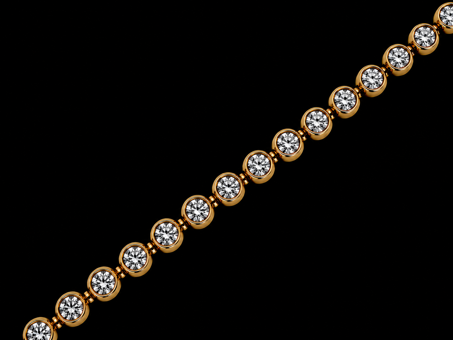 14K Yellow Gold Natural Diamond Tennis Bracelet – 3.24 CTW VVS D–F | Signature Collection (Copy) Angelica Jewellers