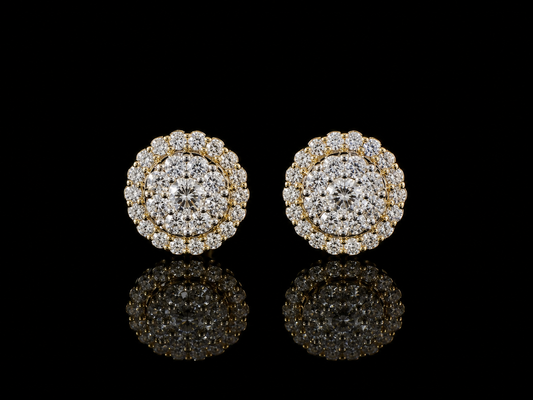 10K YELLOW GOLD DIAMOND EARRINGS