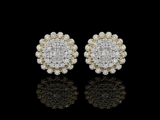 10K YELLOW GOLD DIAMOND EARRINGS
