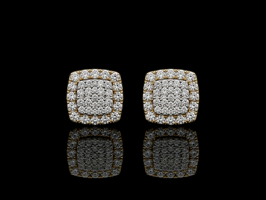 10K YELLOW GOLD DIAMOND EARRINGS