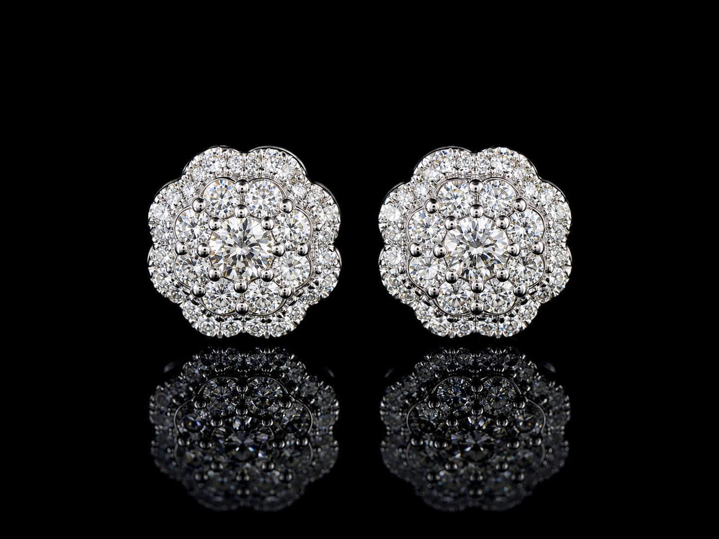10K WHITE GOLD DIAMOND EARRINGS Angelica Jewellers