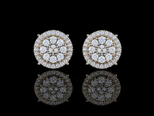 10K YELLOW GOLD DIAMOND EARRINGS