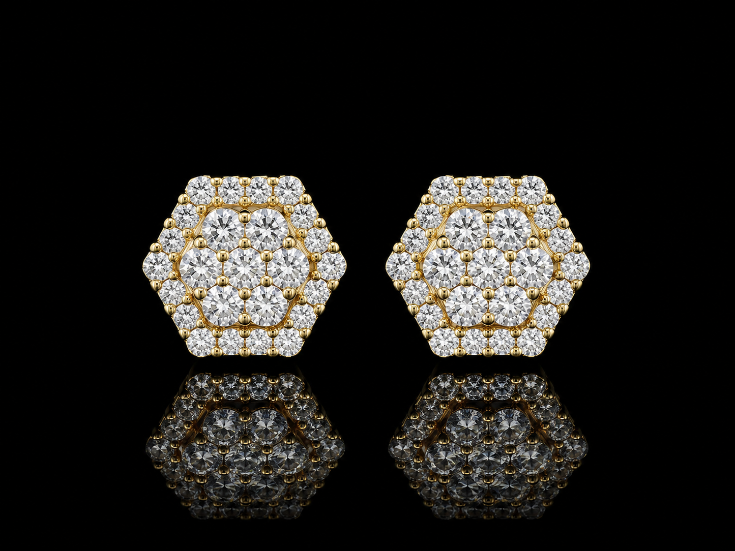 10K YELLOW GOLD DIAMOND EARRINGS Angelica Jewellers