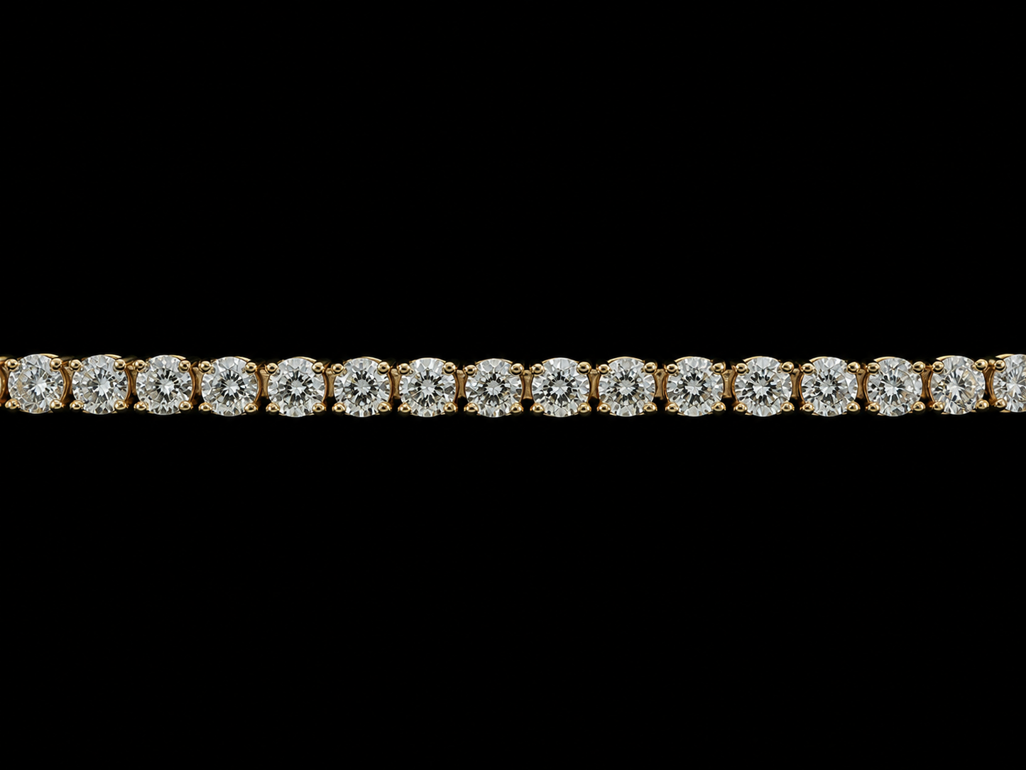 14K ROSE GOLD 2.80MM VVS F+ DIAMOND TENNIS BRACELET